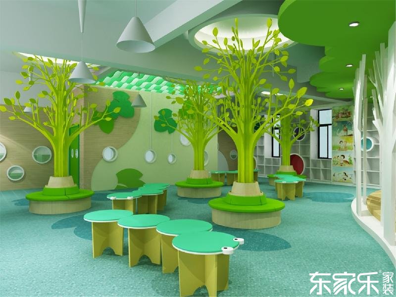 要想幼兒園裝修的像童話王國，長沙裝修公司提醒色彩這樣搭配就對了！